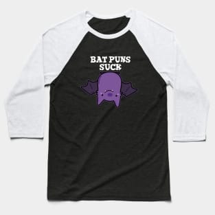 Bat Puns Suck Cute Animal Pun Baseball T-Shirt